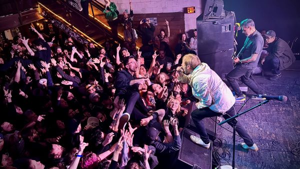 Thursday performing on stage at Mohawk in Austin, Texas.