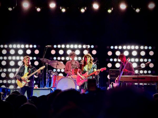 Rilo Kiley playing on stage in Phoenix, Arizona