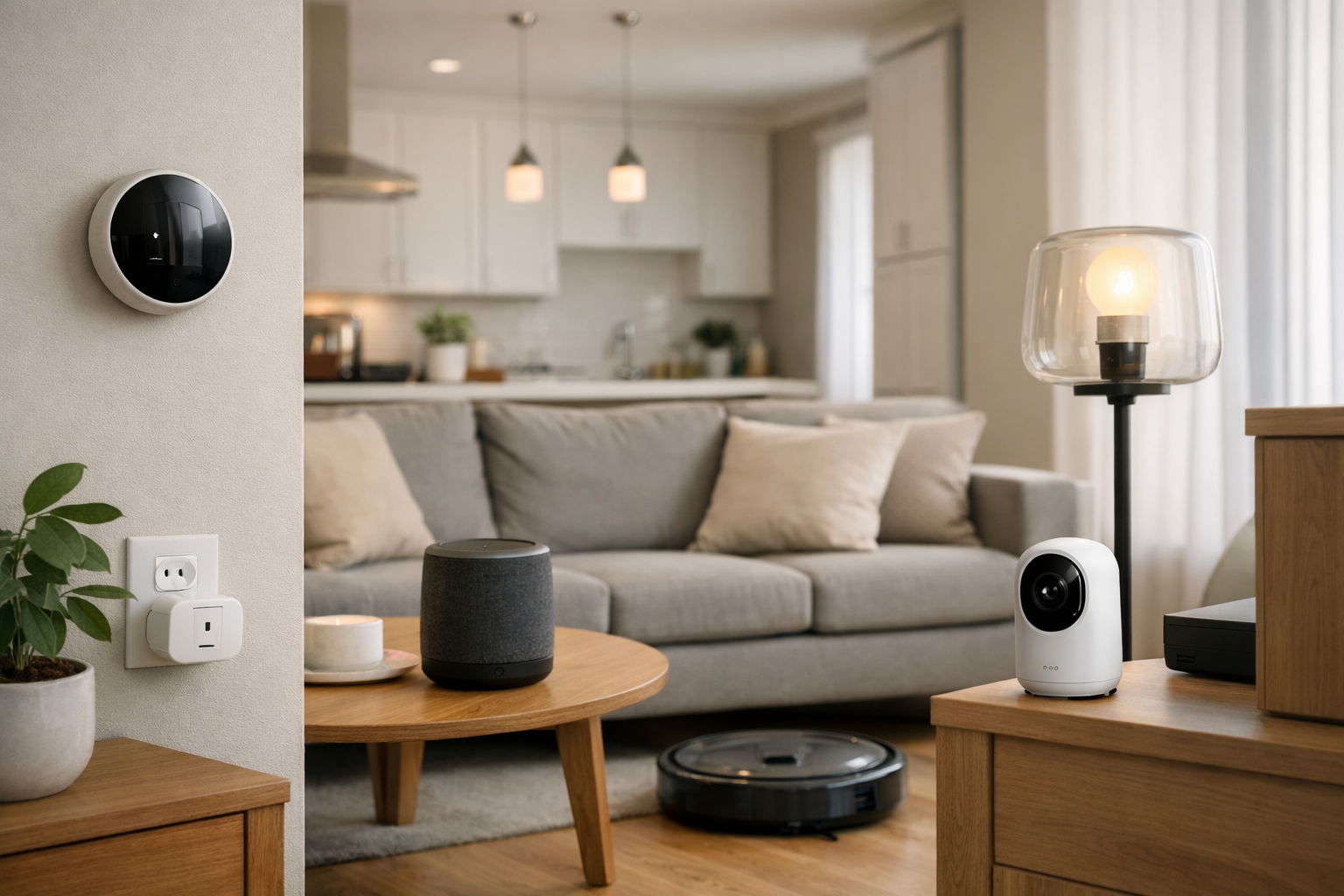 Smart home devices illustration