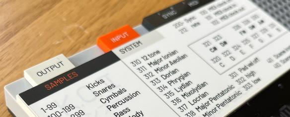 KO 2 EP-133 cheatsheet sticker vinyl overlay