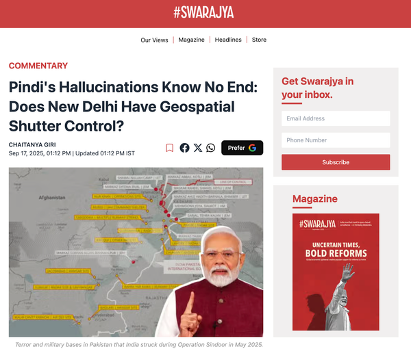 Pindi's Hallucinations Know No End: Does New Delhi Have Geospatial Shutter Control?