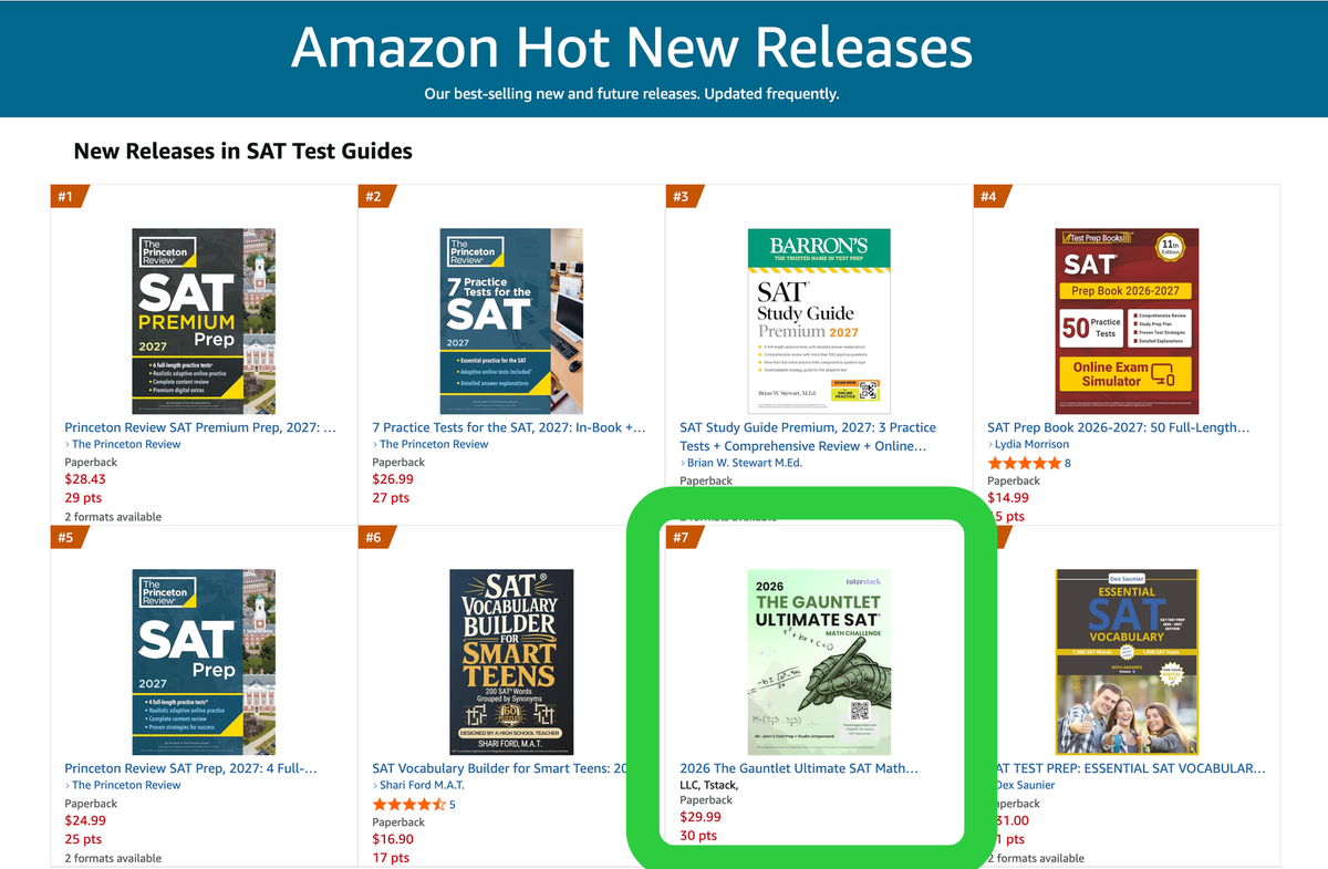 The Gauntlet Lands in Amazon's Top SAT Releases, Fall Registration Opens, and a Few Stories Worth Knowing