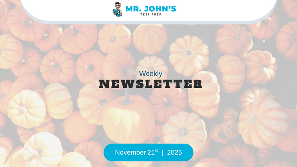 November 8th SAT Score Release + Thanksgiving Updates