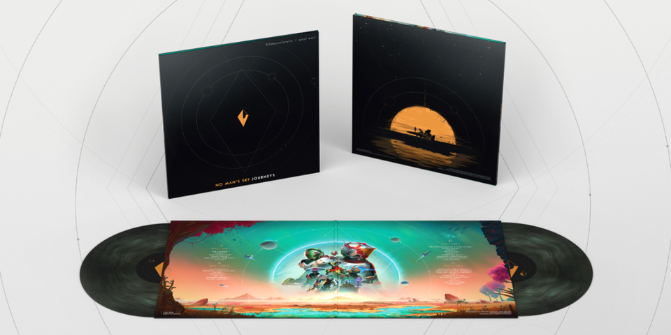 packshot of the double vinyl new 65/paul weir album No Man's Sky: Journeys
