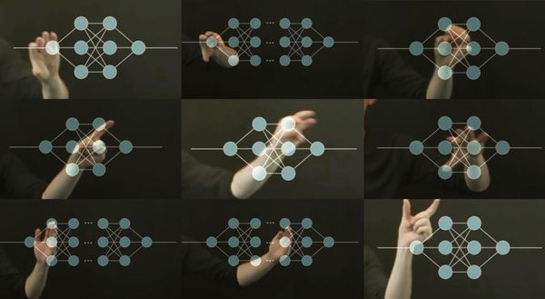 This image is made of screenshots of an educational video explaining neural networks. 