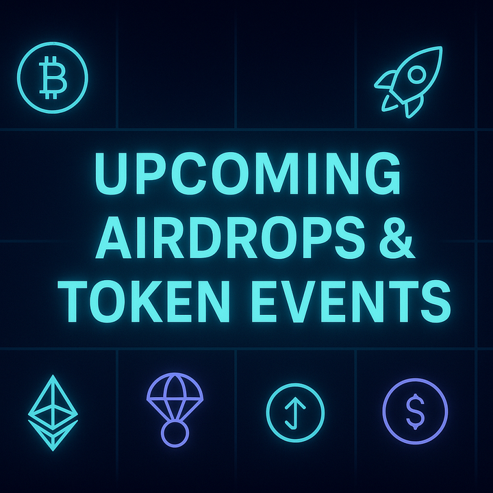 Upcoming & Ongoing Airdrops & Token Events