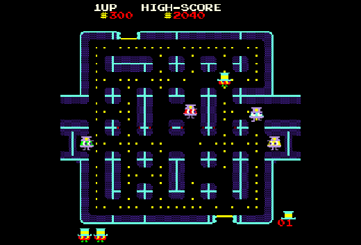 Screenshot from Lock N Chase from Data East Arcade 1