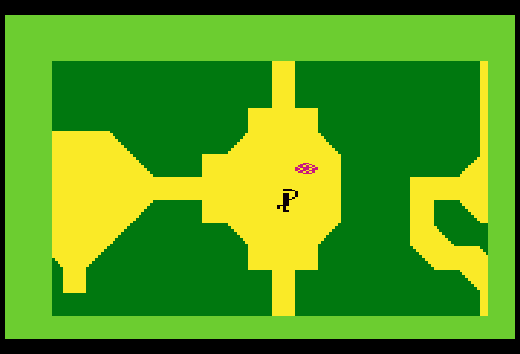 A screenshot from Cloudy Mountain on Evercade Intellivision 2