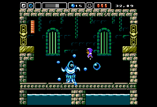 Screenshot from Alwa's Awakening on Evercade