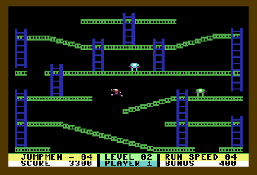 Screenshot from Jumpman on Evercade THEC64 Collection 1