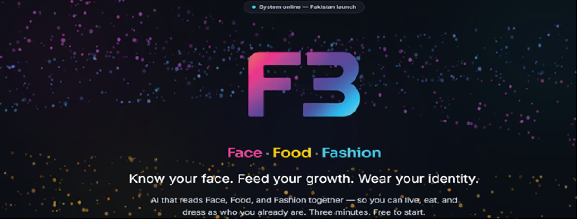 F3 Face - Food - Fashion