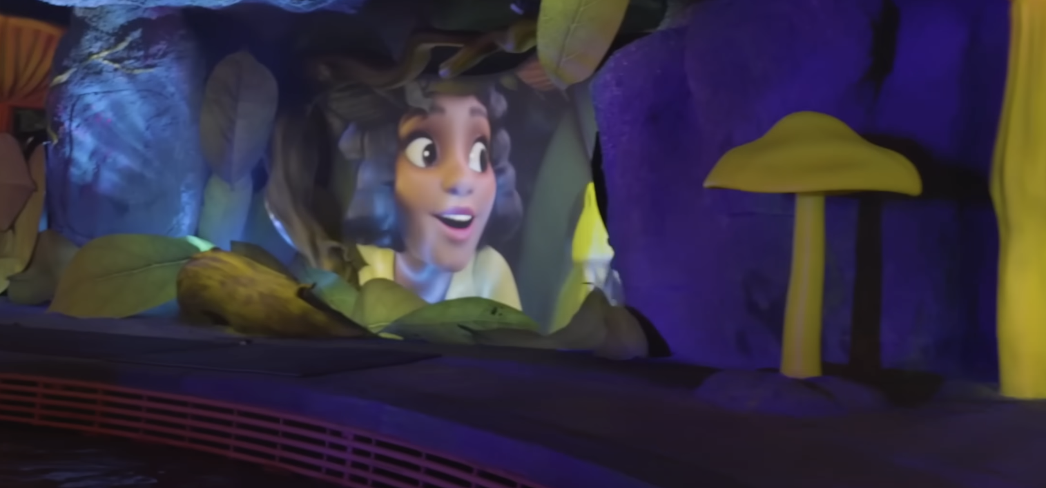 Tiana's CG appearance in the Tiana's Bayou Adventure ride at Disney