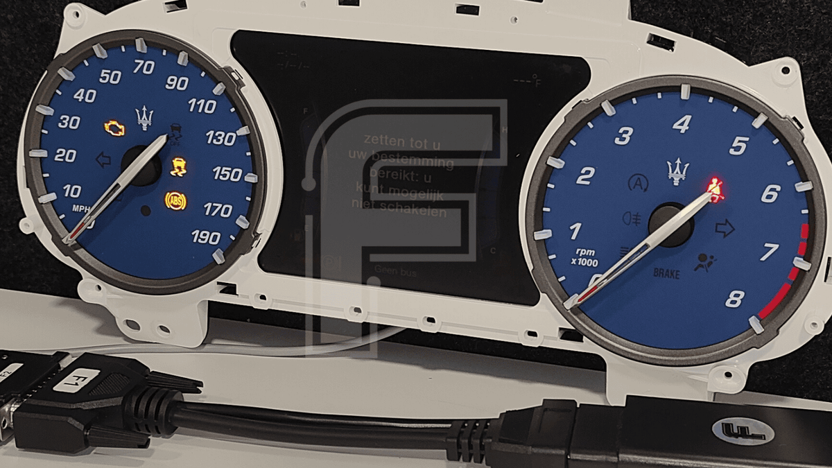 Maserati Ghibli Instrument Cluster Repair: D70F3532 + 95160 Programming with FORZA 614