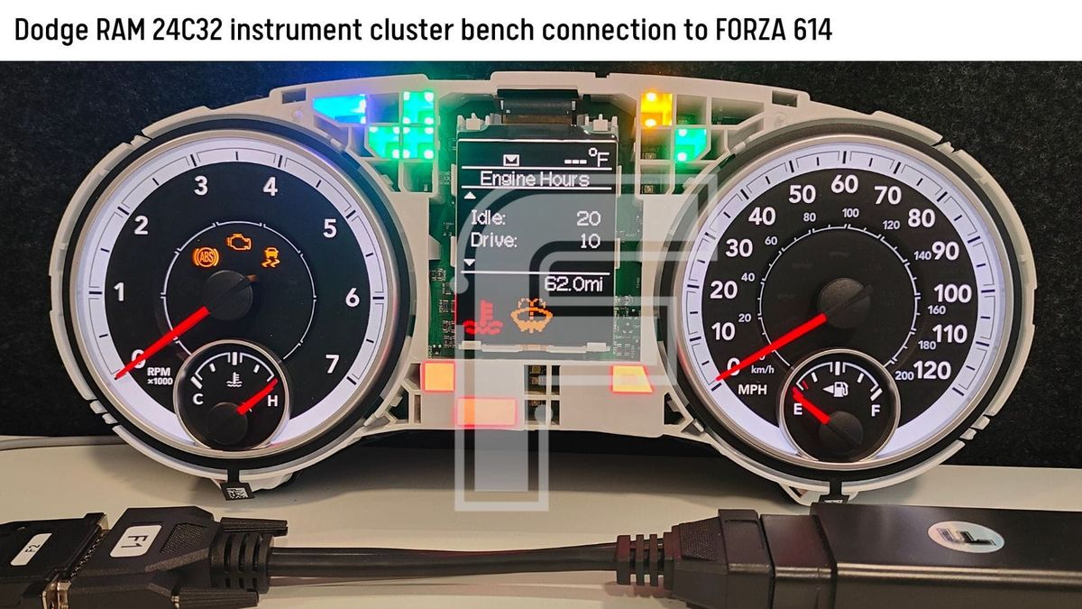 Dodge RAM D70F3426 + 24C32 Instrument Cluster Repair for Professional Workshops