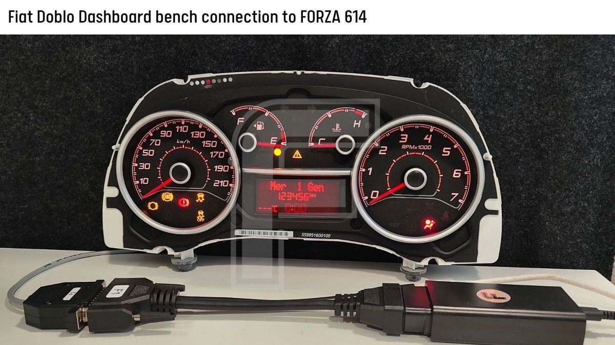 Fiat Doblo Instrument Cluster 95160 + R5F61543 repair guide