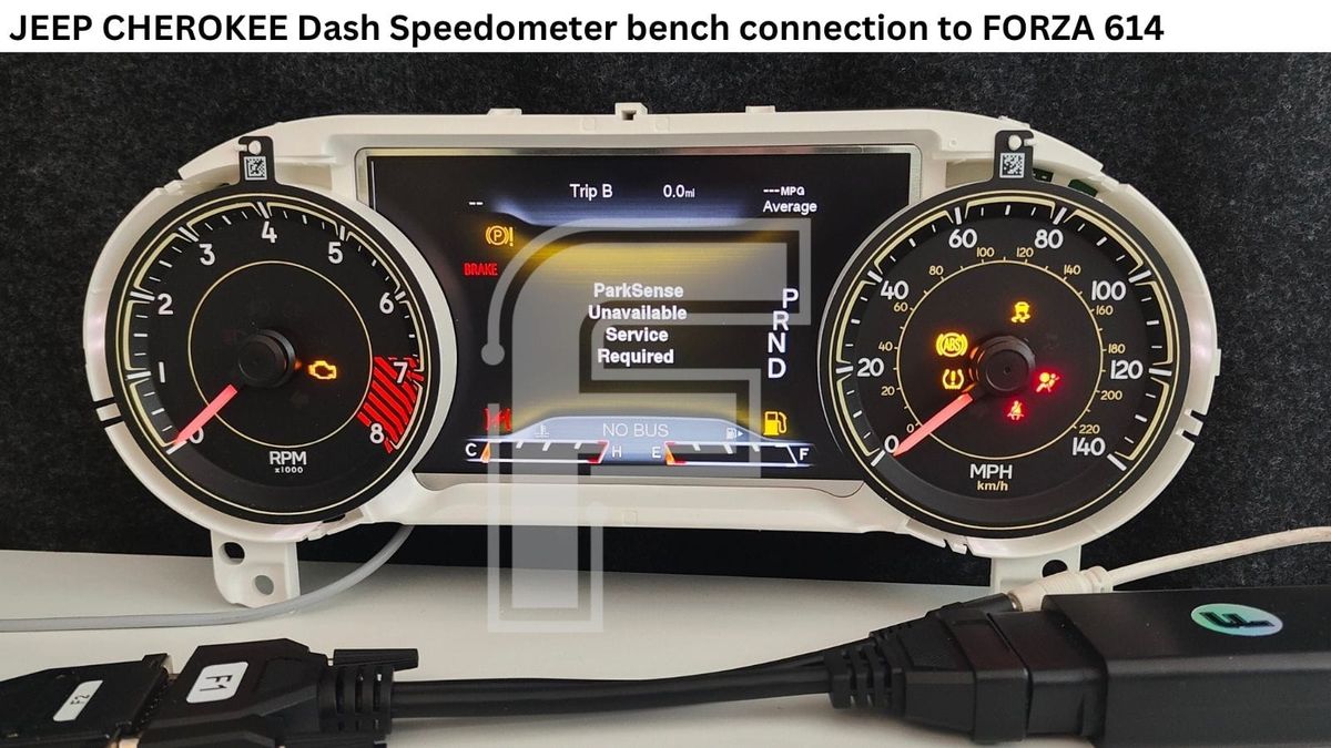 Jeep Cherokee D70F3525 Instrument Cluster Info: OBD2 and Bench Setup + Odometer Reset