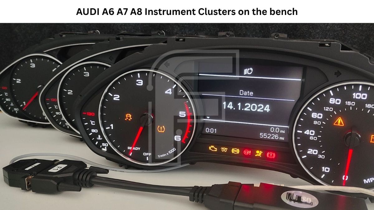 Audi A6 / A7 / A8 95320 FULL OBD2 Instrument Cluster Programming with FORZA 614