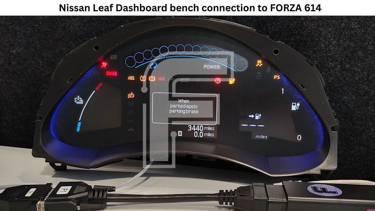 Nissan Leaf Instrument Cluster D70F3423 + 24C16 Programming with FORZA 614