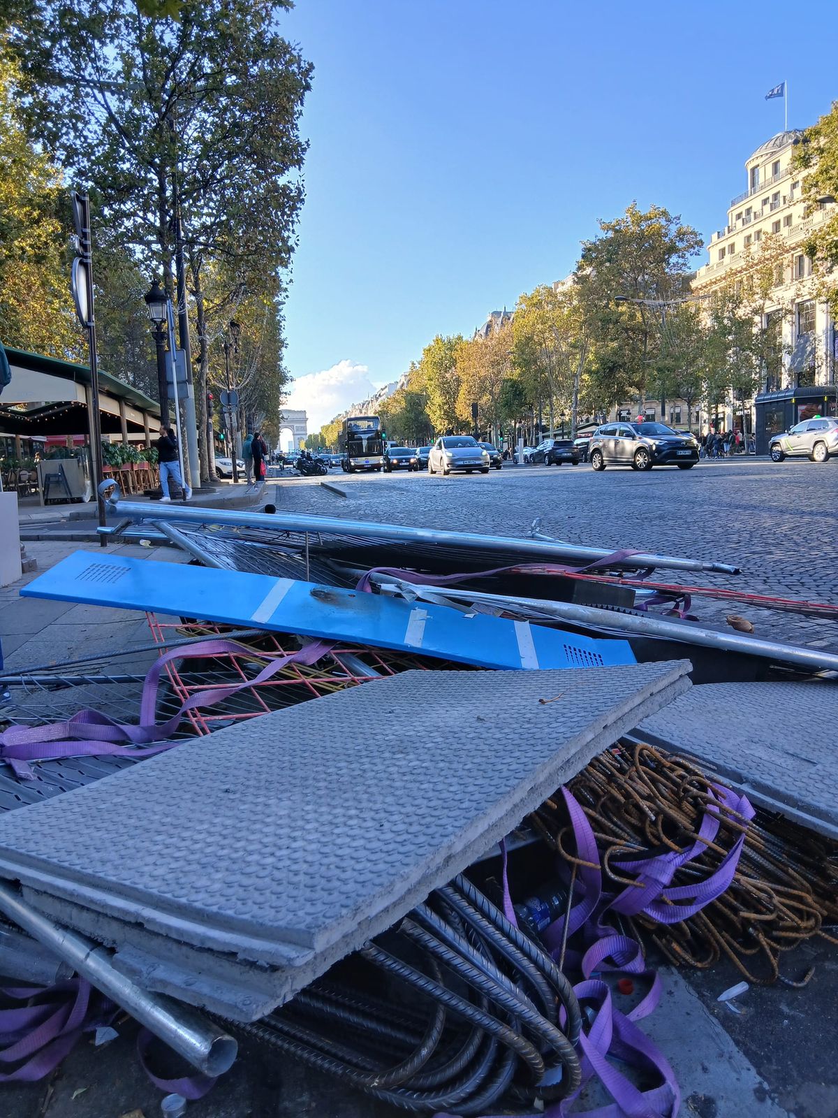 Islanders caught up in French government's crackdown of school protests in Paris.