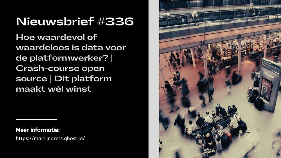 Hoe waardevol of waardeloos is data voor de platformwerker? | Crash-course open source | Dit platform maakt wél winst