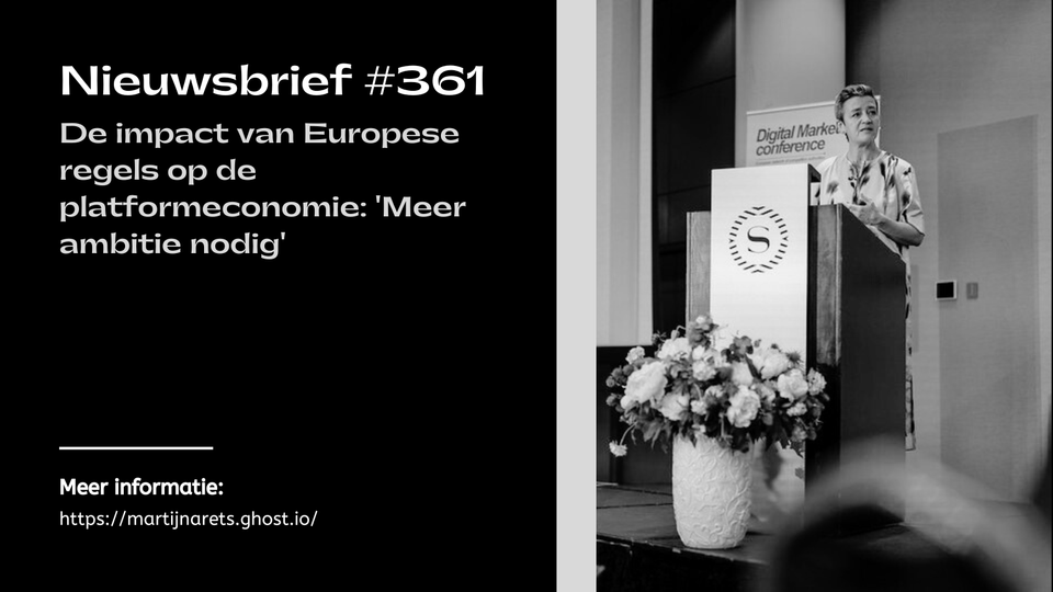 De impact van Europese regels op de platformeconomie: 'Meer ambitie nodig'