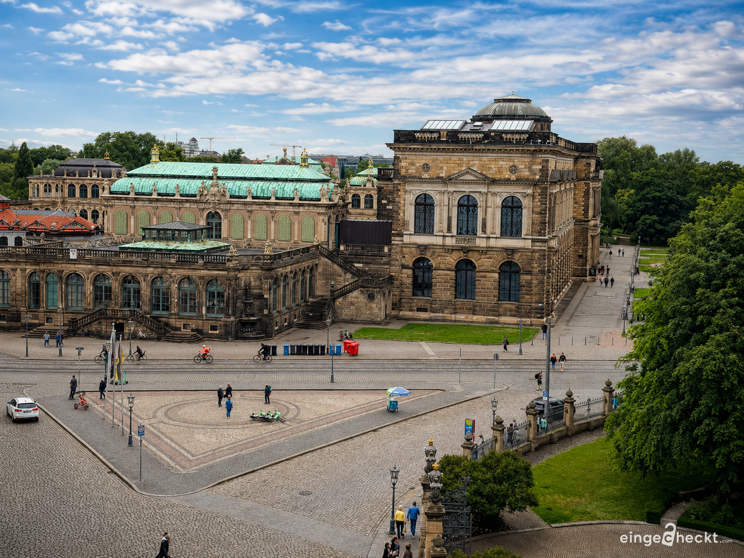 Unser Blick auf den Zwinger