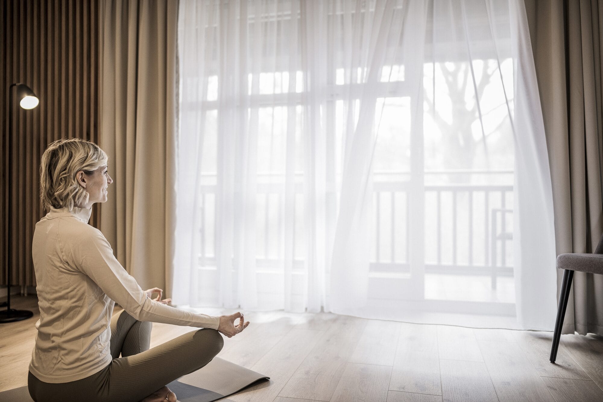 Gast beim Yoga im MY MAYR MED Resort