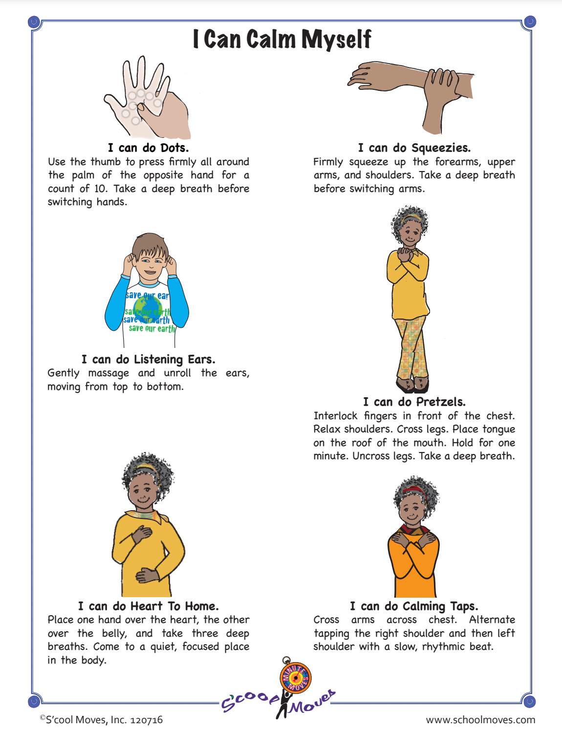 S'cool Moves Self Calming Techniques