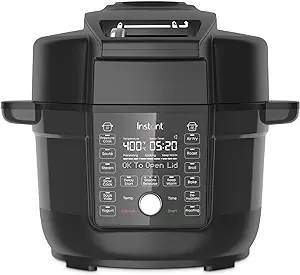 Instant Pot Duo Crisp Ultimate Lid, 13-in-1 Air Fryer and Pressure Cooker Combo, Sauté, Slow Cook, Bake, Steam, Warm, Roast, Dehydrate, Sous Vide, & Proof, App With Over 800 Recipes, 6.5 Quart