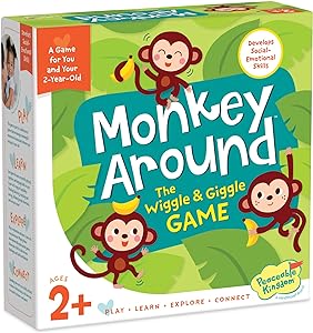 Peaceable Kingdom Monkey Around First Game for Toddlers Interactive Play with Parent Ages 2+