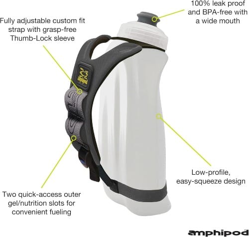 Amphipod Hydraform Ergo Minimalist 16 oz. Handheld Water Bottle