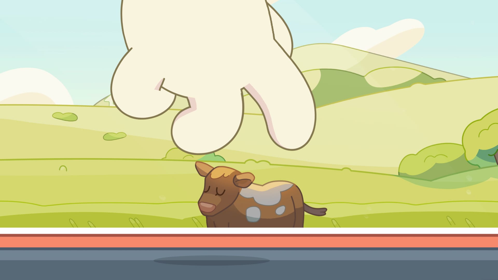 Cow-Jumping Car Game from Bluey "Road Trip"