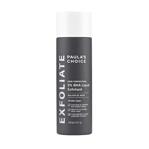 Paula's Choice SKIN PERFECTING 2% BHA Liquid Exfoliant with Salicylic Acid, Facial Polish for Enlarged Pores, Wrinkles & Fine Lines, Suitable for Blackhead-Prone Skin, Fragrance-Free