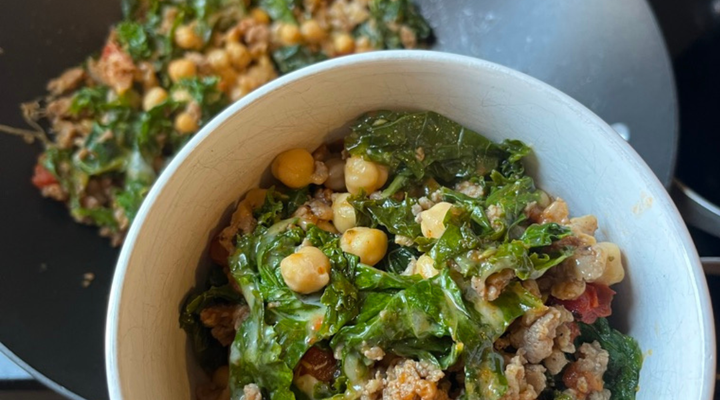 Easy One-pan Sausage & Kale Skillet Recipe