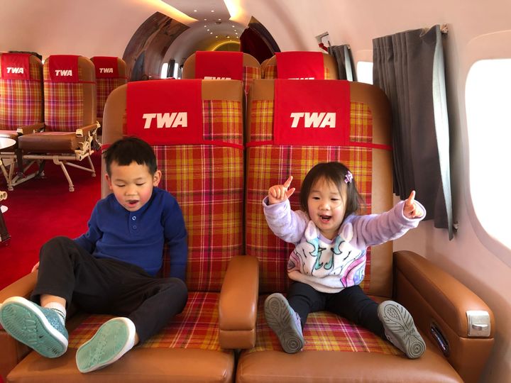 Aboard TWA Hotel's Connie L-1649A