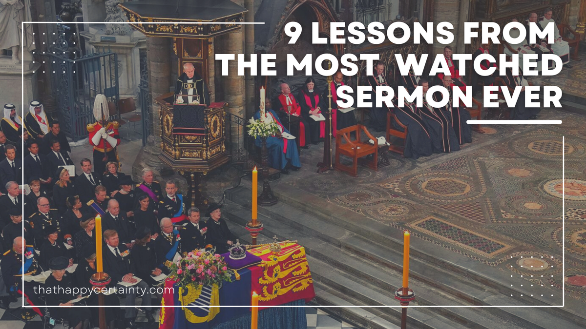 9 Lessons from the Most Watched Sermon Ever