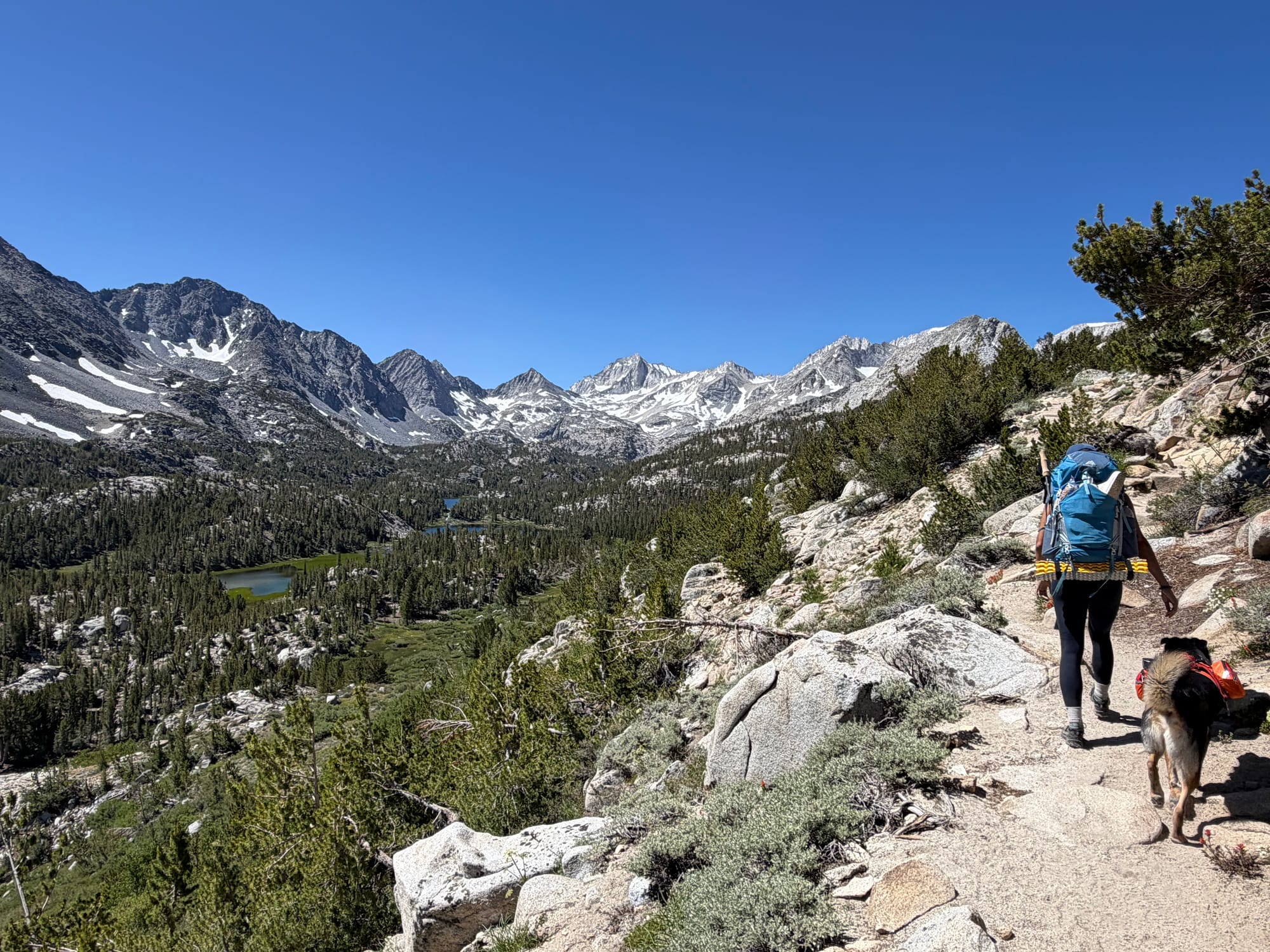Little Lakes Valley from the Mono Pass trail, Eastern Sierra