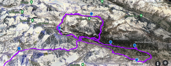 Evolution Valley Butterfly Loop— Kings Canyon NP — August 2020
