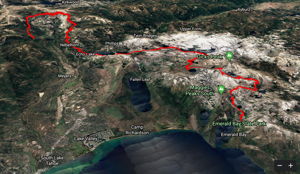 Tahoe Rim Trail (TRT) Section Hike — Big Meadow to Eagle Lake— Memorial Day Weekend 2020