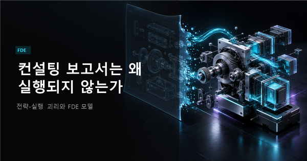 컨설팅 보고서 실행 실패와 FDE 전방 배치 엔지니어 모델 비교