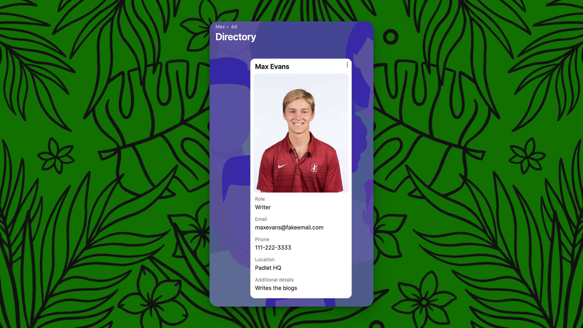 A screenshot of a published post with custom fields