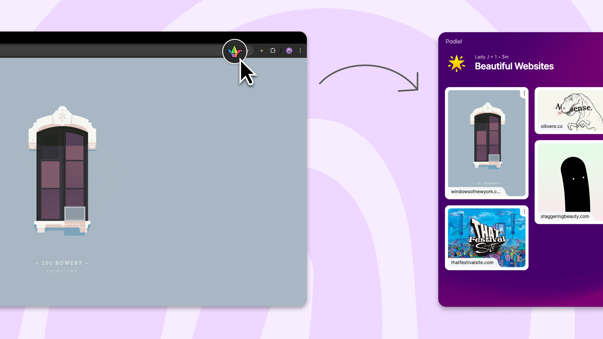 Padlet Mini: Save web content directly to boards
