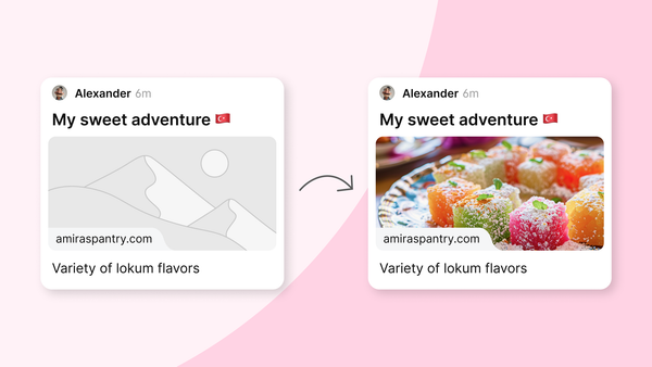 Graphic showing an old default thumbnail versus a new custom thumbnail.
