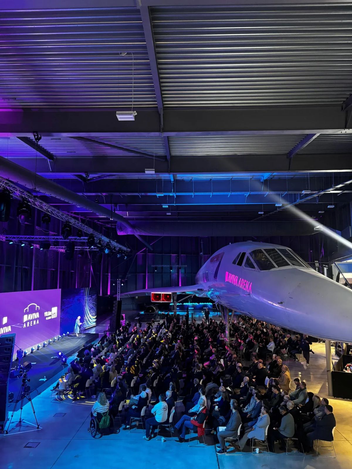Aerospace Bristol host naming event of Aviva Arena