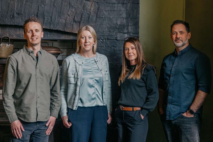 The Swanky board - from left to right, Dan Partridge, Elly Adams, Amy Dougan, Matt Giles