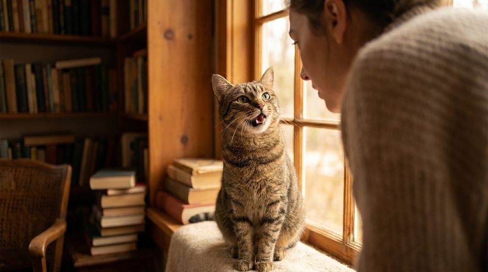 The Human-Directed Meow: How Cats Evolved a Special Vocal Language Just to Talk to Us.