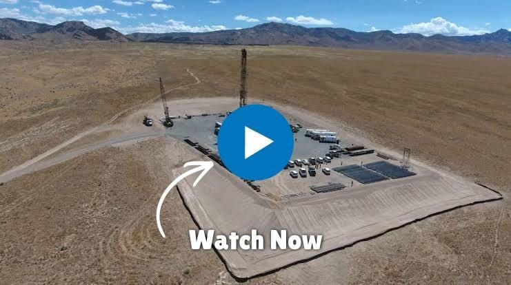 Aerial view of a desert drilling site in Utah