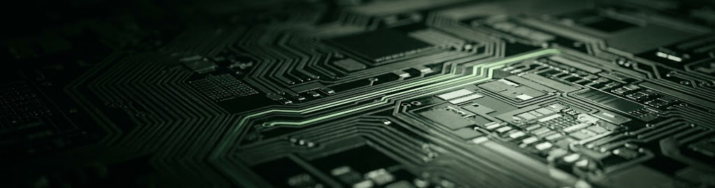 Macro view of a silicon wafer surface