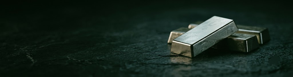 Gold bars in low-key light