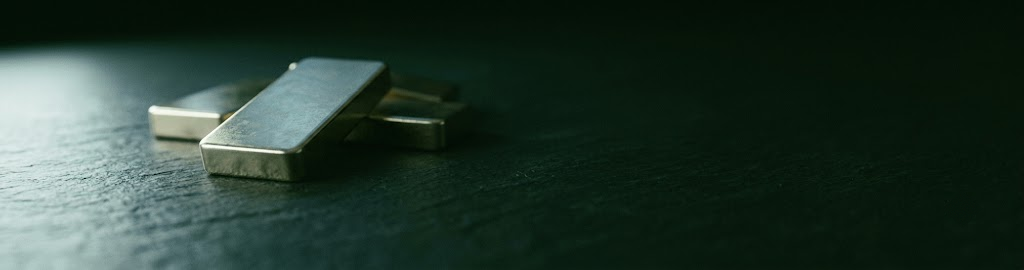 Gold bars in low-key light